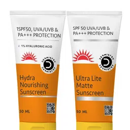 DERMISTRY Ultra Lite Matte Finish & Hydra Nourishing Set Of 2 SPF 50 Sunscreen-50ml Each-3