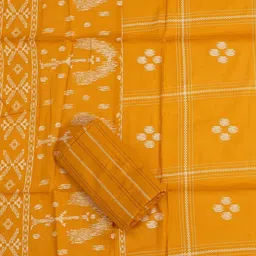 Jensuits Ethnic Motifs Ikat Printed Gotta Patti Unstitched Dress Material-image-80