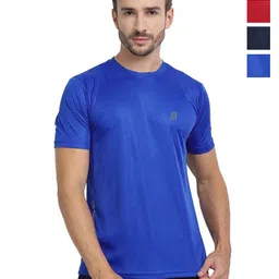 Mast & Harbour Pack Of 4 Round Neck Abzorb Dry Fit T-Shirts-image-50
