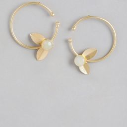 Anouk Gold Plated Artificial Beaded Contemporary Drop Earrings-image-44
