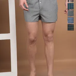 Dollar Pack Of 6 Checked Cotton Boxers TSSO-01-ASSORTED1-PO6-image-43
