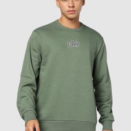 GAP Men Logo Printed Crew Neck Sweatshirt-image-81