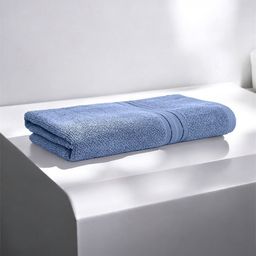 LANE LINEN Blue 1 Cotton 575 GSM Bath Towel-38