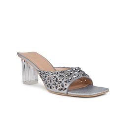 Inc 5 Women Embellished Block Heels Sandals with Western - Embellished-image-28