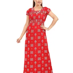 CINCO Printed Square Neck Nightdress-picture-4