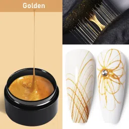 Spider Gel Polish Professional Silk Adhesiv Wire Drawing UV Gel Nails Polish Golden-picture-23