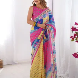 Kalista Floral Pure Chiffon Saree-51