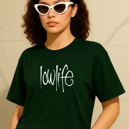PVC RAIMENTS Women Green Cotton Round Neck Short Sleeves Lounge Tshirts-picture-5