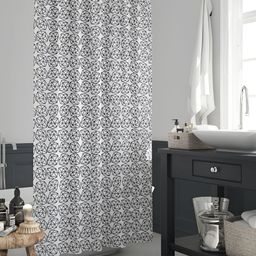 ArtzFolio Black & White Geometric Printed Waterproof Shower Curtains-14