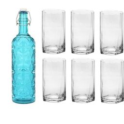 SOMIL Blue Glass Airtight Can Bottle-picture-29