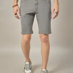 STUDIO NEXX Men Washed Denim Denim Shorts Technology-image-98