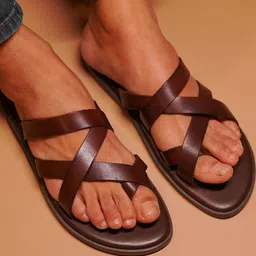 dmodot Men Solid Leather Slip On Espadrilles-image-89
