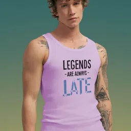 Uniplanet store Printed Cotton Innerwear Vests UVM-LATE-LAGEND-PRPL-S-picture-13