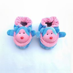 LMN CHILD CARE Kids Unisex Blue & Pink Cotton Booties-image-69