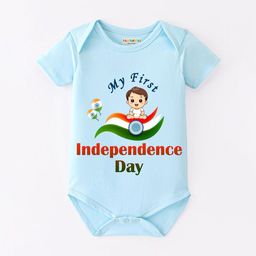 BLUSHES Infants Independence Day Theme Printed Cotton Bodysuit-image-97