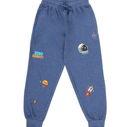KiddoPanti Boys Printed Pure Cotton Jogger With Badge-picture-26