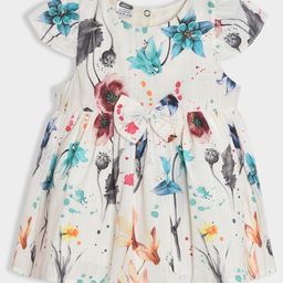 MiArcus Floral Print Cold-Shoulder Fit & Flare Dress-picture-47
