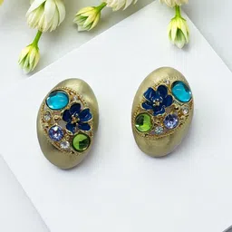 AVANT-GARDE PARIS Oval Drop Earrings-29