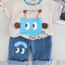 INCLUD Boys Printed T-shirt with Trousers-image-87