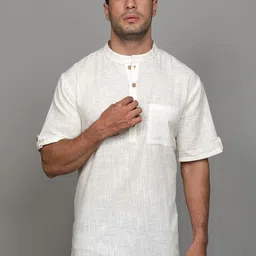 Cot'N Soft Men Thread Work Handloom Kurta-image-95