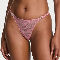 Victoria's Secret Dream Angels Twinkle Butterfly Low-Rise Lace Thong Brief 112647554SHM-image-63
