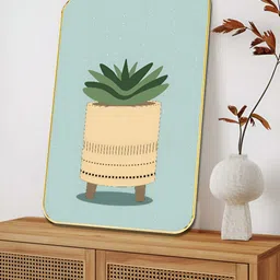 SAF Beige & Green Minimalist Indoor Wall Art-image-60