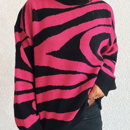 Mast & Harbour Women Abstract Printed Round Neck Pullover-picture-6