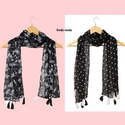 StoleVilla Floral Chiffon Stoles-image-83