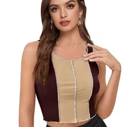 unianta Women Colourblocked Self Design Regular Top-picture-10