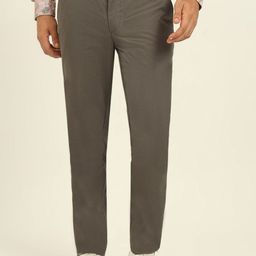 JADE BLUE Men Printed Slim Fit Trousers-image-76