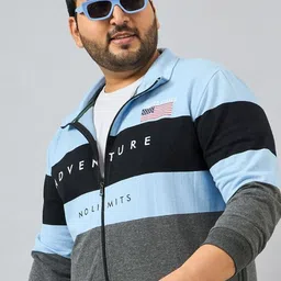 AUSTIVO Men Striped Plus Size Sweatshirt-image-39