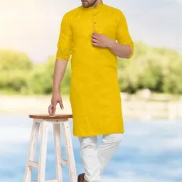 ANUJ FASHION Men Mandarin Collar Straight Kurta-picture-48