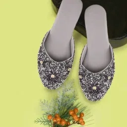 Girls Stylish Designer Jaipuri Rajasthani Mojari Bellies Mojaris For Women-image-29