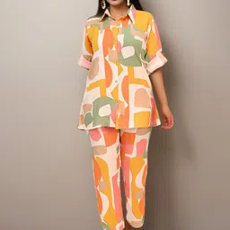 BAESD Printed Shirt With Palazzo Co-Ords-image-50