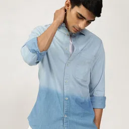 Andamen Casual Men Triblend Slim Fit Shirt-image-2