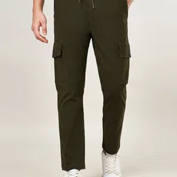 Urban Ranger by pantaloons Men Slim Fit Mid Rise Pure Cotton Trousers-image-46