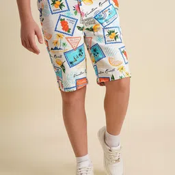 Jack & Jones Junior Boys Typography Printed Shorts-image-38