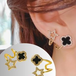 Fancy Party Wear Earrings with Pearl & Stone-image-45