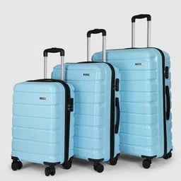 Teakwood Leathers India Set of 3 360-Degree Rotation Hard Sided Trolley Bag-191L-7