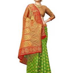 jayant creation Green Art Silk Barasi Sarees-picture-13