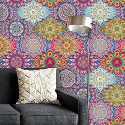 ArtzFolio Printed UV-Resistant Anti-Bacterial Vintage Ottoman Motifs Peel & Stick Wallpaper-image-19
