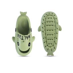 KATS Kids Green Printed Clogs Flip Flops image 2