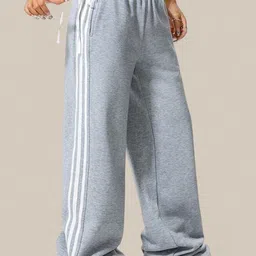 TABADTOD Women Striped Relaxed Loose Fit Easy Wash Trousers-picture-15