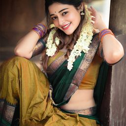 R K INFINITIVE Woven Design Semi-Stitched Lehenga & Unstitched Blouse With Dupatta image 2