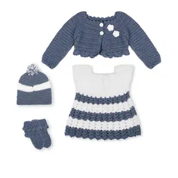 sahil collection Grey Wool Jumper Dress-picture-13
