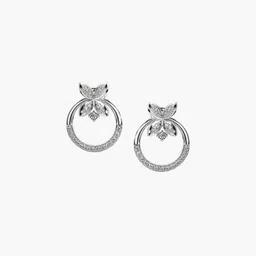 VALANOVA 18K White Gold 0.44 Ct Lab Grown Diamond Earrings-image-43
