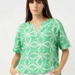 Marks & Spencer Tropical Print Top-image-52