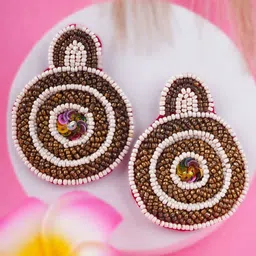 Adwitiya Collection Artificial Beads Beaded Classic Shaped Studs-18