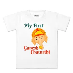 Arvesa Kids Typography Printed Applique T-shirt-picture-10