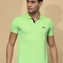 Cloak & Decker by Monte Carlo Men Solid Polo Collar T-shirt-image-86